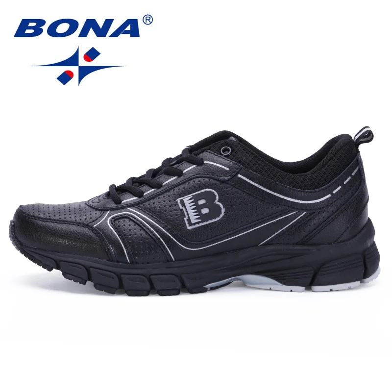 Goede BONA Nieuwe Klassieke Stijl Mannen Loopschoenen Lace Up Sportschoenen Outdoor Walking Jooging Sneakers Comfortabele Sportschoenen Mannen