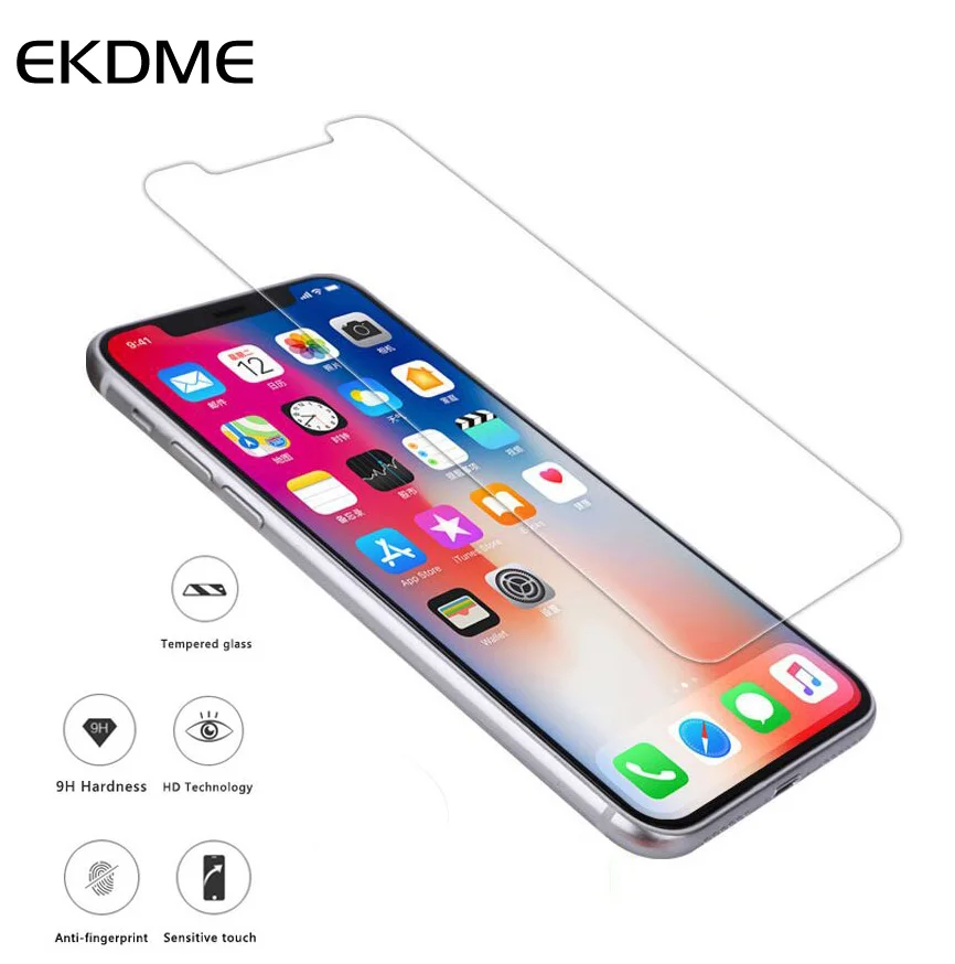 

Explosion-proof Ultra-thin 9H tempered glass For iPhone XR 6.1 4 5S 8 7 6 6S XS 5.8 XS Max 6.5 X screen protector Phone Film