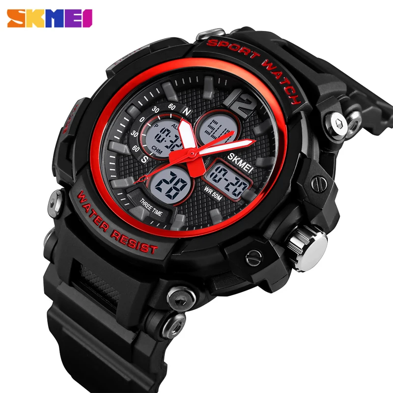 

Fashion Brand Men's Watch Luxury Digital Sport Wristwatch 3 Time Count Down Sports Bracelet For Men Waterproof Clock Mens 2019