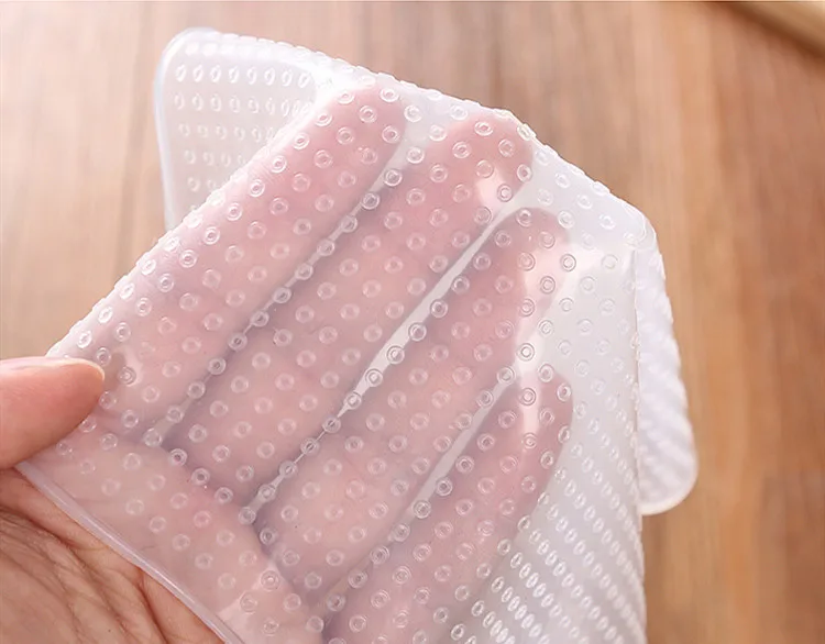 4PCS Silicone Cap Kitchen Foldable Food Cover Food Cover Umbrella (4)