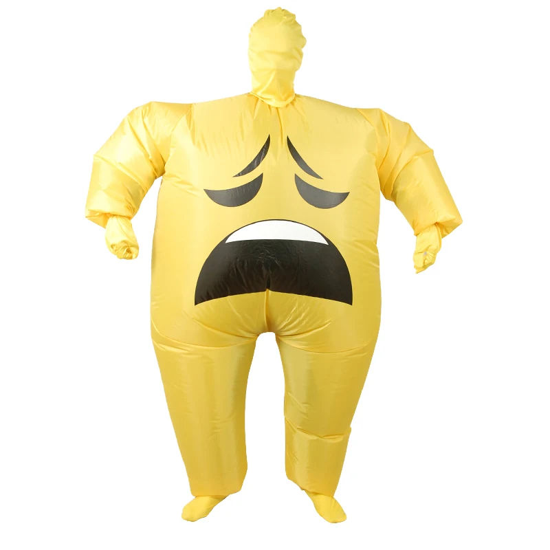 Inflatable Face Emoji Costume for Adult Cosplay Clothing Funny Smile Cry Face Full Body Purim Carnival Halloween Party Costumes Inflatable Face Emoji Costume for Adult Cosplay Clothing Funny Smile Cry Face Full Body Purim Carnival Halloween Party Costumes