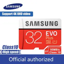 SAMSUNG MicroSD карта памяти 32 ГБ, 64 ГБ и 128 ГБ 256 GB TF флэш-карты Class10 SDXC SDHC U3 UHS-I HD microsd с Card reader