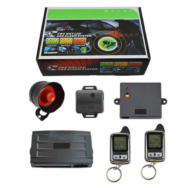 SPY Universal Two Way Remote Engine Start Car Alarm System with Anti