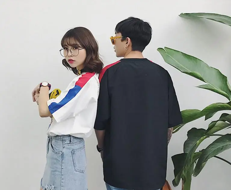 New Collection Spring Sports T-shirt For Couples Fashionable Harajuku Ulzzang Japanese Style T-shirt Summer Vintage Soft T-shirt7