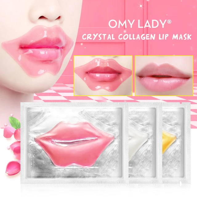 OMY LADY Lip Gel Mask Care Hydrating Repair Blemishes Lighten Lip Line Collagen Mask Lip Color