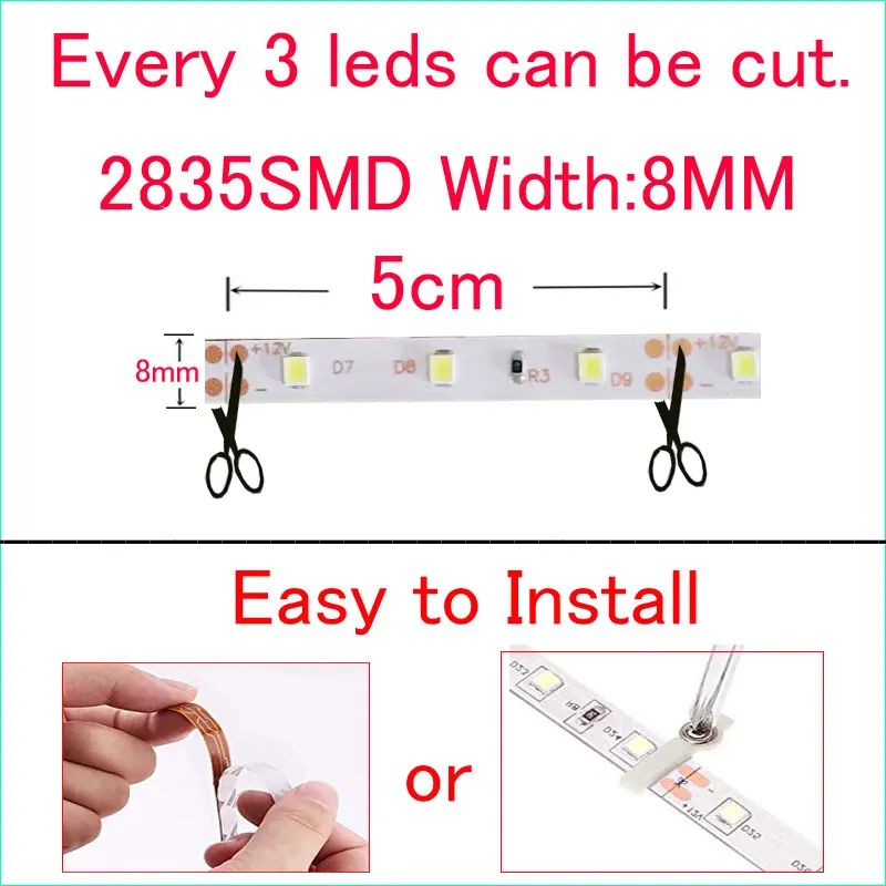 striscia Led Strip per Auto lampadina fai-da-te atmosfera lampada  decorativa Auto inerior Light luce di marcia diurna DRL mot - AliExpress