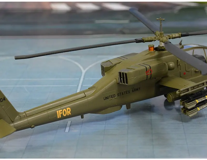 1/72 масштаб предварительно построенный AH-64 Вертолет AH-64A хобби Коллекционная Apache готовая пластиковая модель самолета