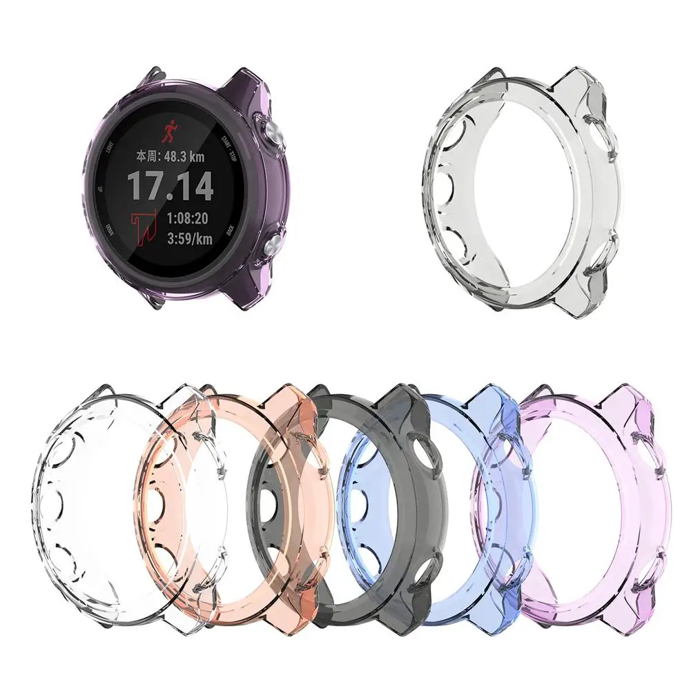 

TPU Protective Case Protection Cover Shell For Garmin Forerunner 245/245M Smart Watch Stable Durable High Quality Portable Small