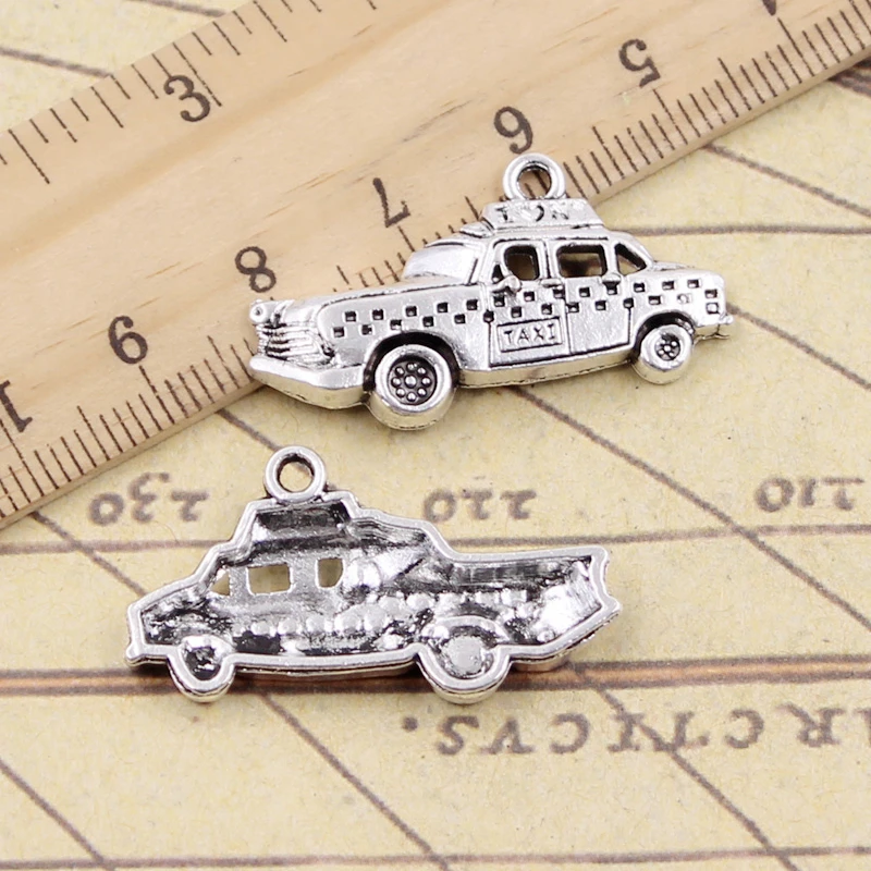 10pcs Charms New York Taxi Car 18x32mm Tibetan Silver Color Pendants Antique Jewelry Making DIY Handmade Craft | Украшения и