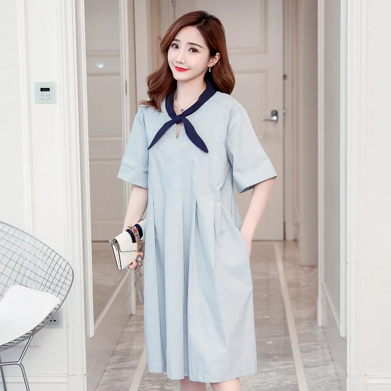

Maternity Dress Patchwork Fashion Pregnancy Clothes Preppy Style Pregnancy Clothing Of Pregnant Women Chiffon Premama