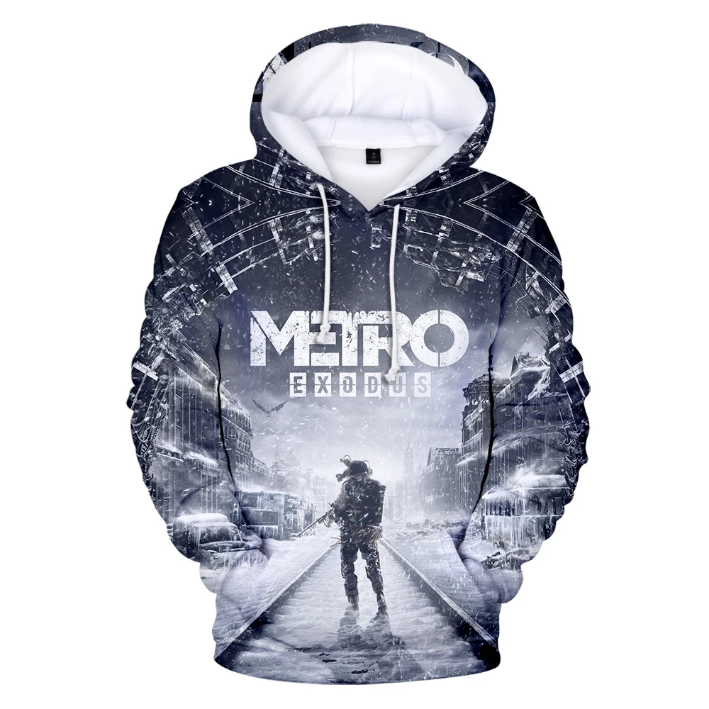 

2019 Men Metro Exodus Hot Sale Hoodies Sweatshirts Men/Women Harajuku Hip Hop Outerwear Hooded Hoody Casual Apparel Streetwear