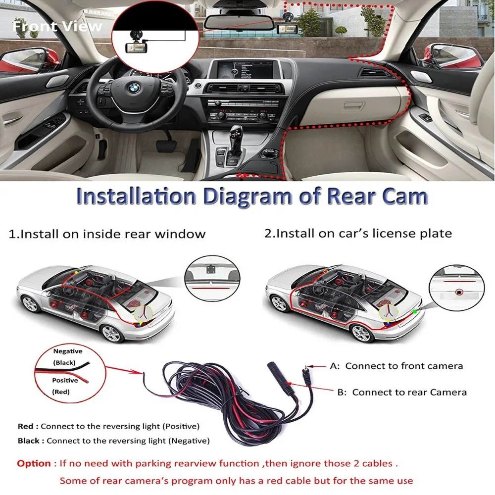  2017 New 4.0 Inch IPS Screen Car DVR Car Camera Dash Camera Full HD 1080P Video 170 Degree Dash Cam