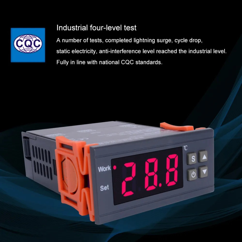 MH1210W цифровой регулятор температуры AC90-250V 10 А 220 В регулятор термостата С сенсором-50~ 110C контроль нагрева и охлаждения