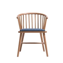 Северный стул твердой древесины Виндзор сидя белый дубовый обеденный стул Досуг домашний стул(кабинетный