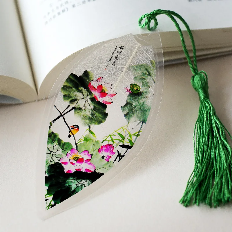 

Chinese wind veins bookmarks thorn lotus pond