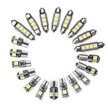 20 pz Lotto Bianco Interno di Automobile HA CONDOTTO La Luce Per BMW 5 Serie E39 525i 530i M 1997-2003 Per auto Parte Anteriore, posteriore, A Sinistra, A Destra Super Bianco