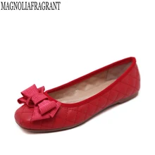 Элегантный галстук-бабочка весна и осень Женские туфли-лодочки модные Мокасины для женщин женские Повседневное Брендовые тонкие туфли Большой размер 41 Zapatos Mujer k270