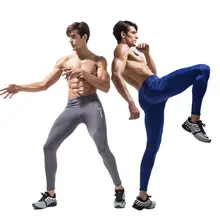 Мужские Компрессионные Леггинсы, мужские компрессионные брюки, быстросохнущие спортивные штаны для мужчин, эластичные леггинсы для спортзала, мужские облегающие штаны для бега