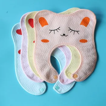 

DHL 200pcs Baby Bibs Cute Cartoon Pattern Toddler Baby Waterproof Saliva Towel Baby Bandana Bibs Baby Burp Cloth