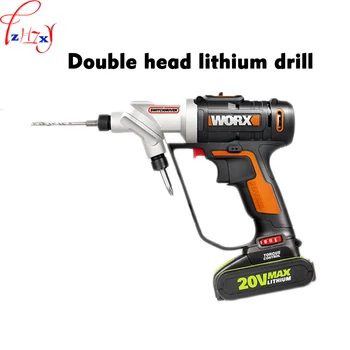 Buy 1pc WX176 Electric Screwdriver Double-head Lithium Electric Drill Switch The Charging Screwdriver Quickly 20V