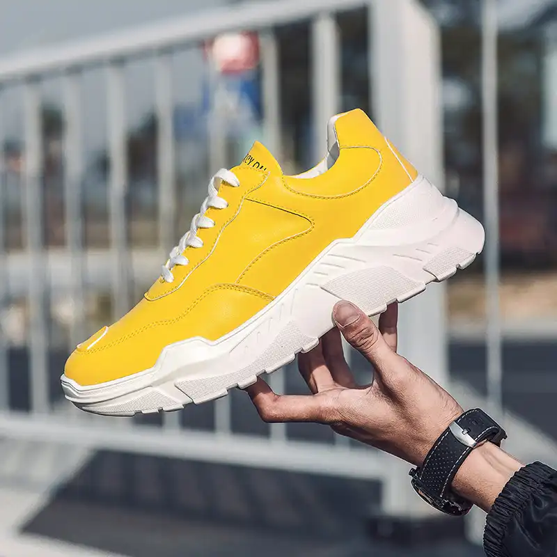 sport shoes yellow
