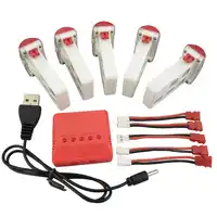 New aircraft 5PCS lithium battery and 5 in 1 charger for SYMA X5UW X5UC remote control helicopter battery accessories
