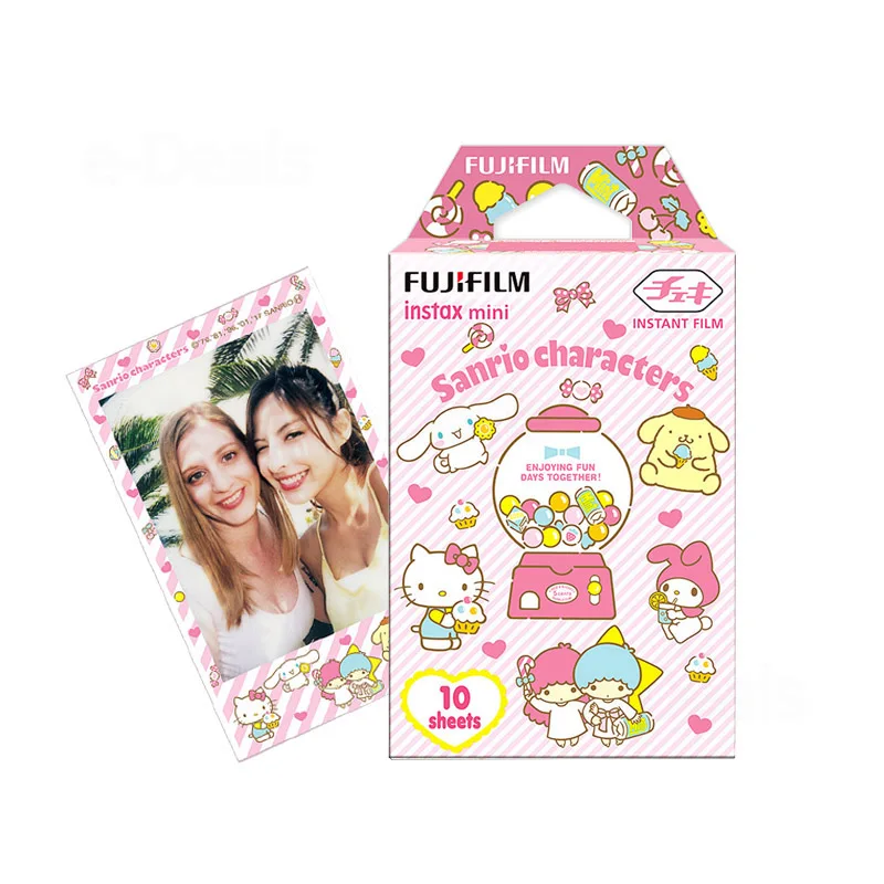 Fujifilm Instax Мини пленка Sanrio 10 листов для Instax Mini 9 8+ 7 s 70 90 25 мгновенный Polariod камера принтер для смартфонов SP-2 1 - Цвет: Sanrio Film