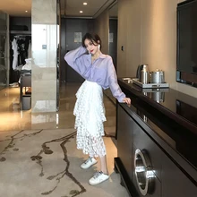 Многослойная кружевная юбка для торта женские длинные юбки женская пляжная юбка aa151