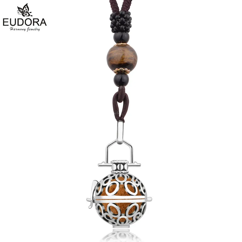 

Eudora Vintage Baby Cage Pendant Jewelry Perfume Diffuser Aromatherapy Essential Oils Locket Pendant Necklace Gift