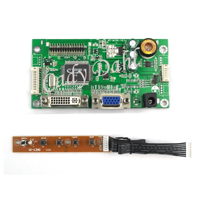 VGA DVI LVDS драйвер монитора Плата контроллера DIY комплект для Raspberry PI 3 1"-47" ips TFT ЖК-дисплей Матрица панель