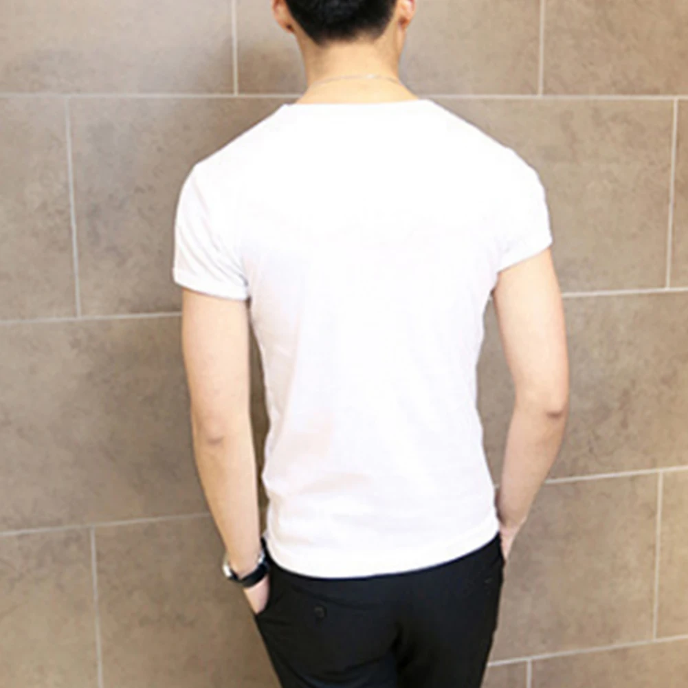 Solid Color Casual Slim Fit T-shirt Simple Summer Men Short Sleeve Round Collar Man Clothing Male Tops Shirt Solid Color Casual Slim Fit T-shirt Simple Summer Men Short Sleeve Round Collar Man Clothing Male Tops Shirt