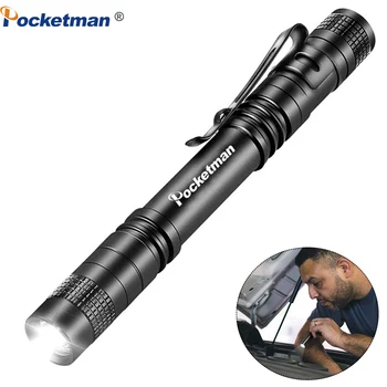 

Mini Flashlight 2000LM Pen Torch Small Flashlight Waterproof Pocket Flashlight Linterna for Professional Working Car Repairing