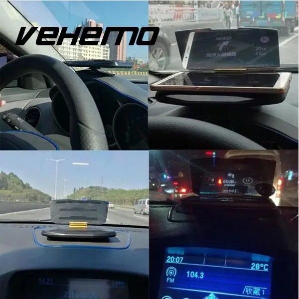 HUD мобильный gps навигации кронштейн голову для смартфонов безопасный