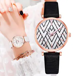 Relojes Элитный бренд Для женщин кожа кварцевые наручные часы Новая мода Повседневное Кристалл женские часы Relogio Feminino N50
