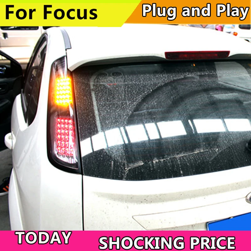 Автомобильный Стайлинг задние фонари для Ford Focus 2009 2013 светодиодные крышка