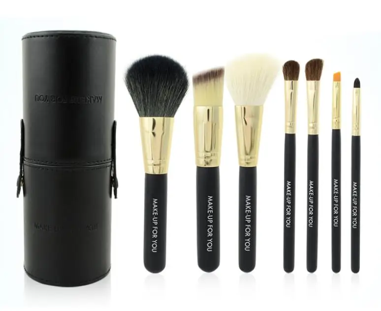 2014 New black 7PCS Make up Brushes Eye brushes set eye shading