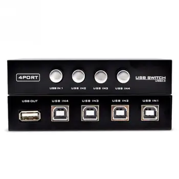

Printer Parts USB 2.0 4 Port Sharing Switch Accessory Switcher Selector Box Hub For PC Computer Manual Scanner Printer