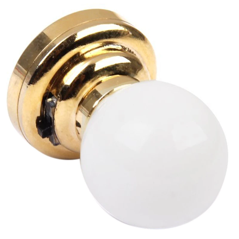 Offre spéciale 1:12 maison de poupées Miniature Globe blanc lampe de plafond LED lampe d'éclairage avec batterie