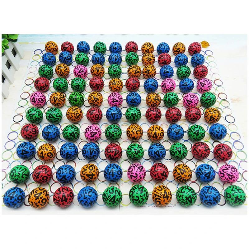 10pcs Children Toy Ball Colored Bouncing Ball Rubber Outdoor Toys Kid Sport Games Elastic Number Juggling Jumping Balls