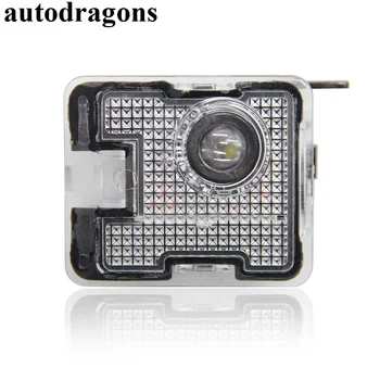 

autodragons best quality 50set/lot Led puddle logo light for Fo-rd under rear mirror logo shadow lamp