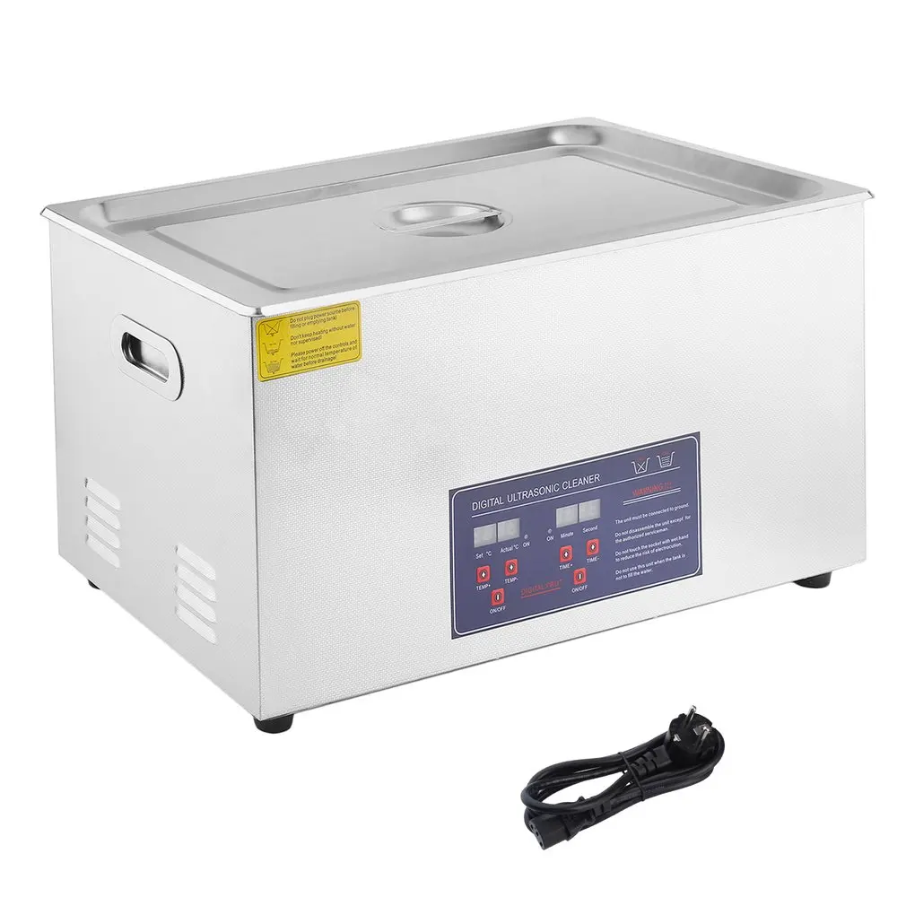 

Professional Intelligent 22L Digital Heating Stainless Steel Ultrasonic Wave Cleaner With Basket For Jewelry Watch EU Plug