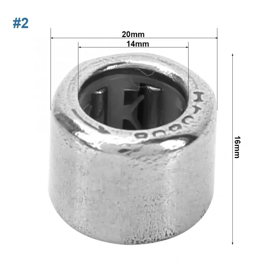 Линейный скользящие подшипники 10 шт. 12/14/16mm 18 мм/20 мм/22 мм O.D игольчатый роликоподшипник с цельнотянутым кольцом с открытым концом подшипник осевой вентилятор - Цвет: 14x20x16mm