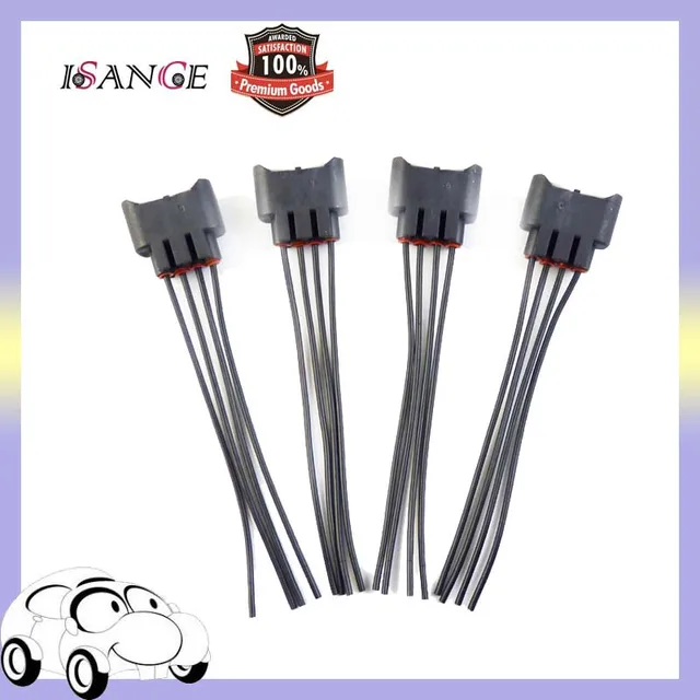 4pcs Ignition Coil Connector Plug Female & Wires 2AZ FE 1ZZ FE 90980