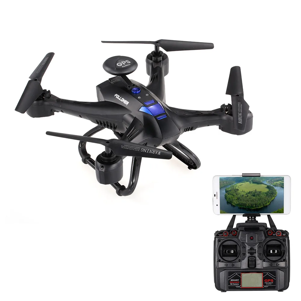 5 8G Дрон Selfie X191 2 4G 4CH 2.0MP с камерой HD FPV GPS RTH стабилизация высоты Радиоуправляемый