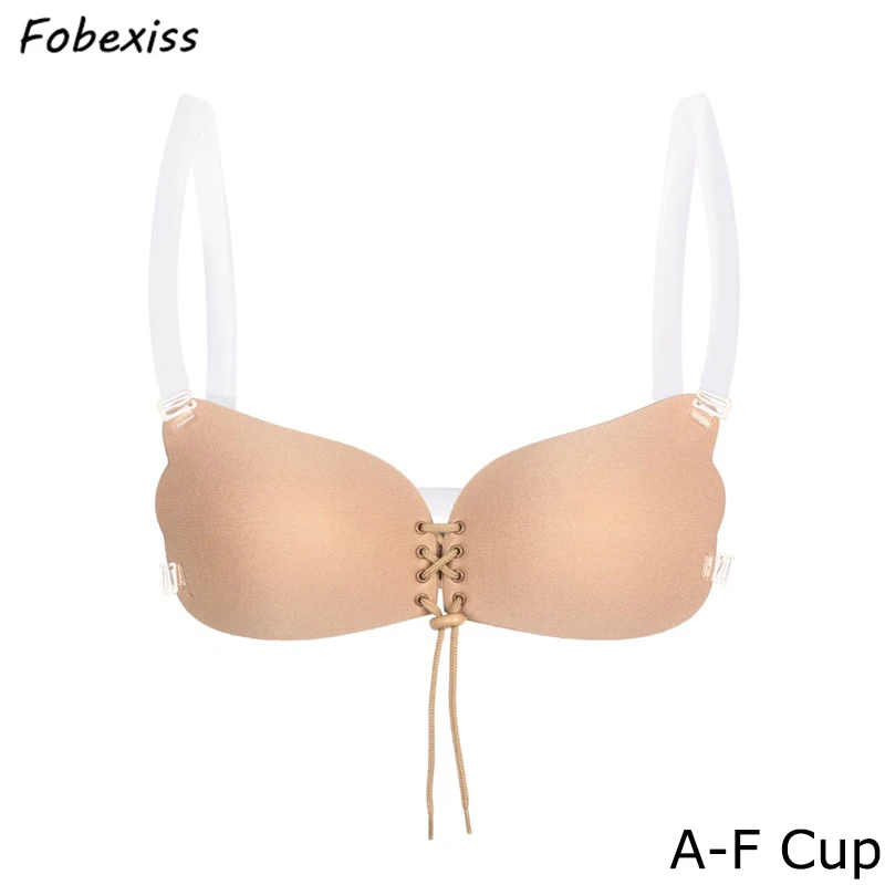 

Invisible Bra Self Adhesive Bralette Sticky Bra Sexy Push up Bra Strapless Bra Plus Size Women Silicone Backless Reusable Summer