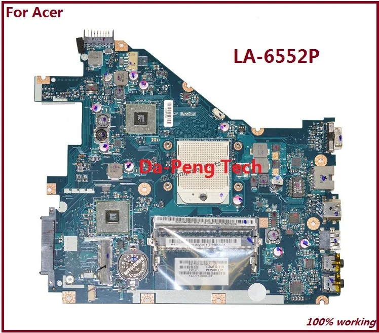 Prix pour Ordinateur portable Carte Mère POUR ACER ASPIRE 5552G NV50A MBR4602001 PEW96 LA-6552P L01 100% TSTED BON Prix pour Ordinateur portable Carte Mère POUR ACER ASPIRE 5552G NV50A MBR4602001 PEW96 LA-6552P L01 100% TSTED BON