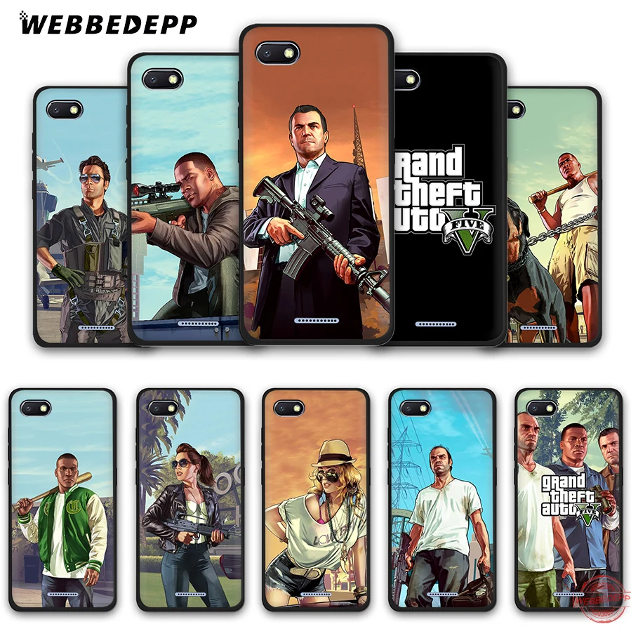 WEBBEDEPP Grand Theft Авто мягкий чехол для телефона Redmi Note 8 7 6 5 Pro 4A 5A 6A 4X Plus S2 Go s | Мобильные