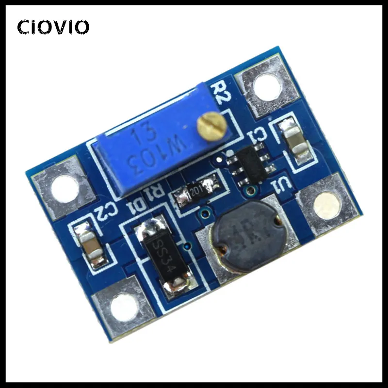 Smart Electronics 2-24V to 2-28V 2A DC-DC SX1308 Step-UP Adjustable Power Module Step Up Boost Conve