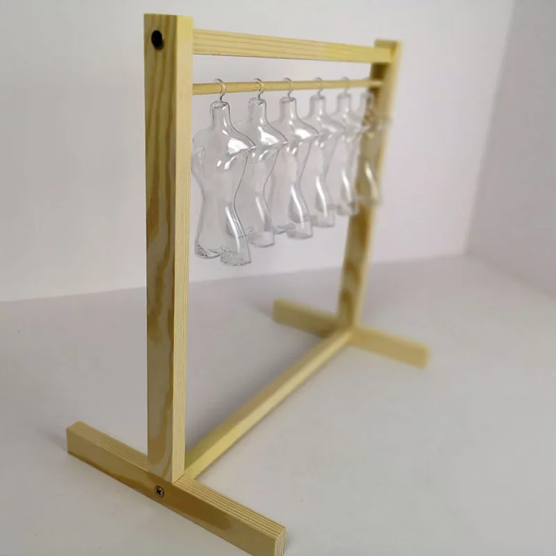 T02-X500-4 Blyth st Doll clothes frame shelf bjd 1/6 dolls Accessories Transparent hanger 1pcs