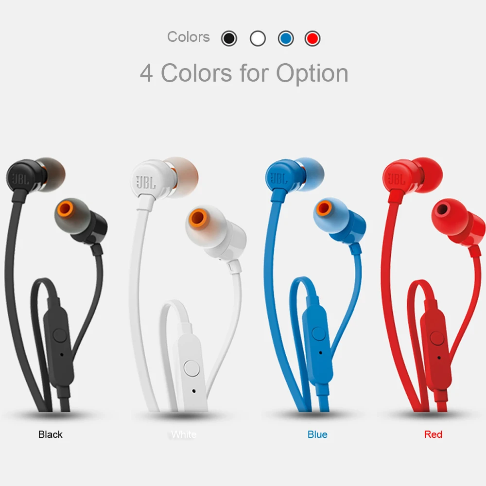 JBL Earphones 3 5mm Wired Headphones Music Headset Sports Earphone Hands free with Mic fone de ouvido Pure Bass Sound